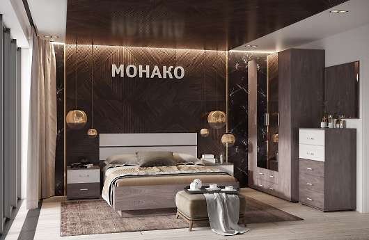 Спальня Монако (вариант 5) Глазов-мебель - купить за 74143.00 руб.