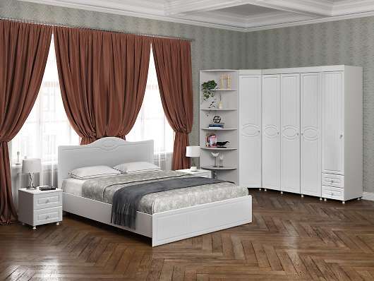 Спальня Монако белое дерево (вариант 3) - купить за 99208.00 руб.