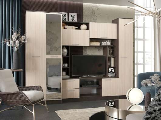 Стенка Флора с зеркалом - купить за 28200.00 руб.