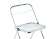 Пластиковый стул Fold складной clear gray-blue - купить за 4580.00 руб.