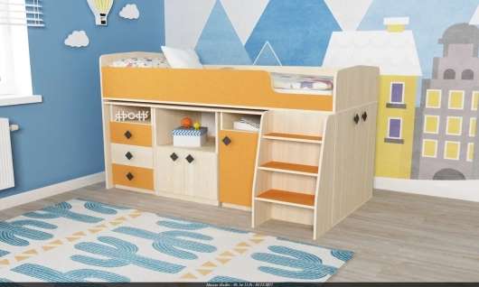 Кровать-чердак Малыш 5 без полки - купить за 0.00 руб.