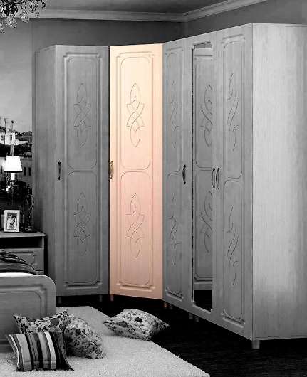 Угловой шкаф для одежды Виктория ШУ 911 - купить за 12290.00 руб.