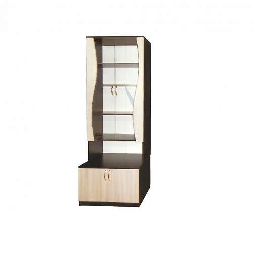 Шкаф для книг со стеклом двухдверный - купить за 8760.00 руб.
