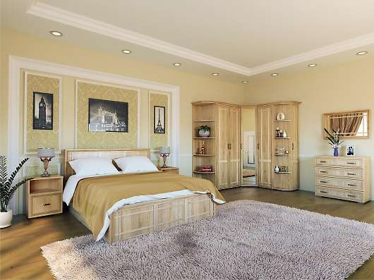 Спальня Бруно (вариант 2) - купить за 84037.00 руб.