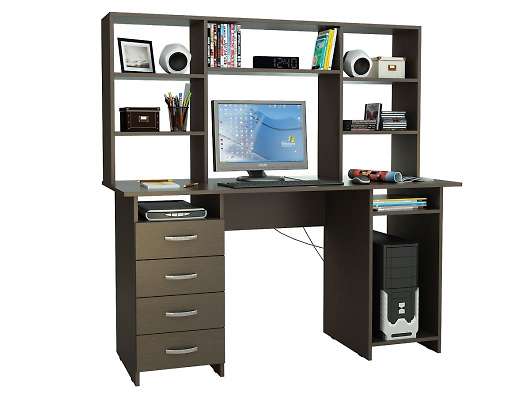 Компьютерный стол Милан 6 с надстройкой - купить за 12899.00 руб.