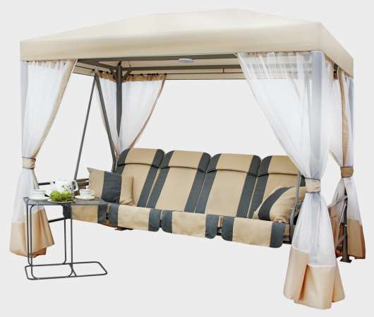 Садовые качели-беседка Премиум беж - купить за 35550.00 руб.