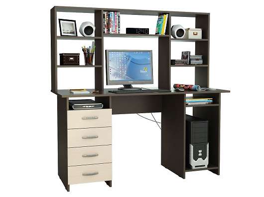 Компьютерный стол Милан 6 с надстройкой - купить за 12899.00 руб.