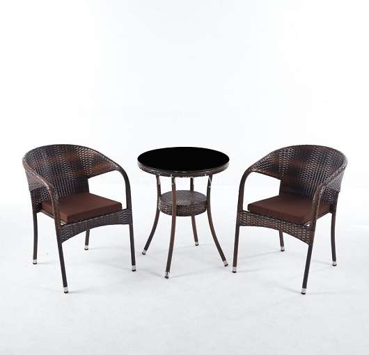 Комплект мебели стол Венеция + 2 кресла Греция Dark brown Арт.78180/572020-1-2 - купить за 25950.00 руб.