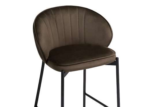 Полубарный стул Нейл шоколадный / черный - купить за 6504.00 руб.