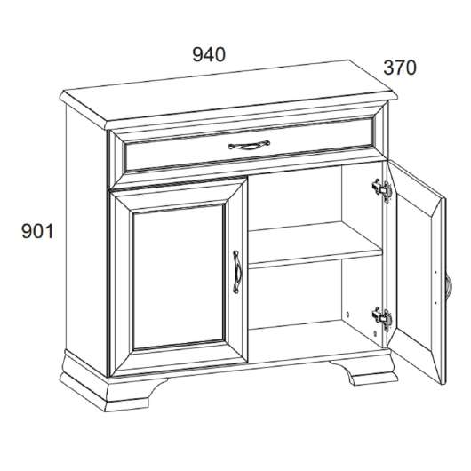 Тумба 2D1S Тиффани - купить за 20999.00 руб.