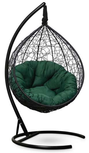 Подвесное кресло-кокон Sevilla Verde черное - купить за 12990.00 руб.