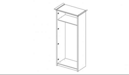 Шкаф 2-х ств. для платья Карина 3 К3М-2 - купить за 22590.00 руб.