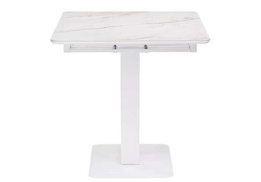 Стол на тумбе Бугун Мрамор Белый с прожилками/Белый - купить за 34790.00 руб.