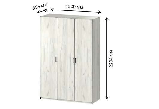 Шкаф 3-х дверный Вега - купить за 22000.00 руб.