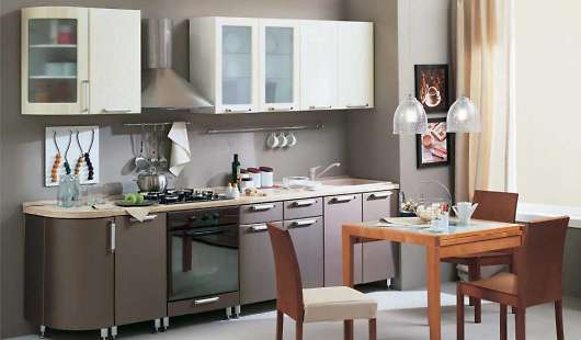 Кухня Классика 2335 мм с гнутыми фасадами - купить за 31830.00 руб.