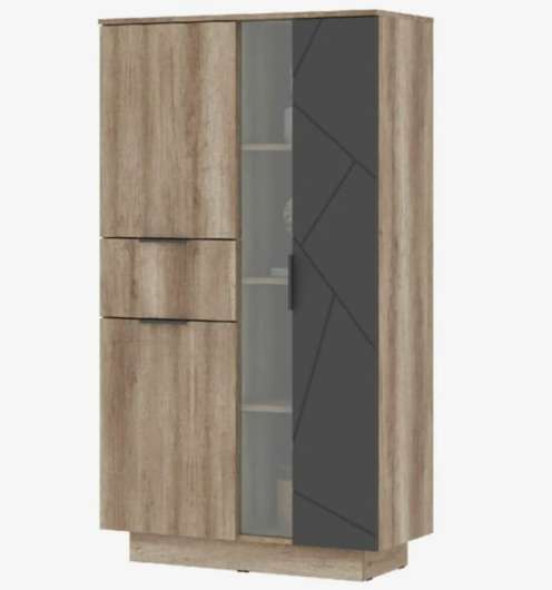 Шкаф со стеклом Даллас ШК 02 - купить за 12832.00 руб.