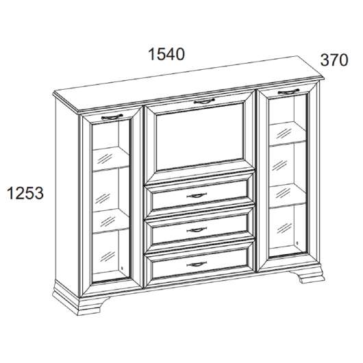 Тумба 2V1D3S Тиффани - купить за 38999.00 руб.