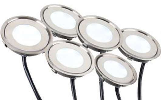 Набор из 6 встраиваемых светильников Arlight Kt-s-6 KT-R-6x0.5W LED Warm White 12V (круг) - купить за 10672.00 руб.