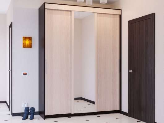 Шкаф-купе Контур ШР-186.32 с зеркалом - купить за 24690.00 руб.