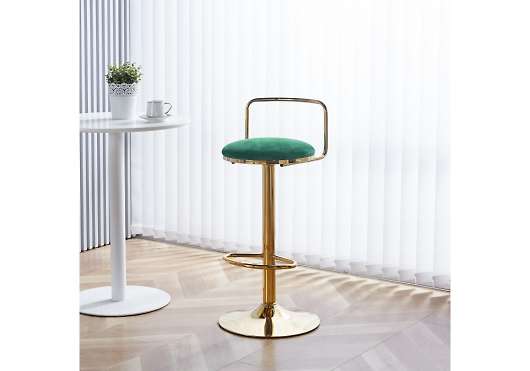 Полубарный стул Lusia green / gold - купить за 6750.00 руб.