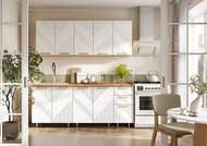 Кухня Ирис 2,0 м Дуб Крафт Золотой/Браш Вайт кухня ирис 2,0 м дуб крафт золотой/браш вайт