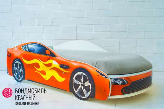 Детская кровать с подъемным механизмом Бондмобиль красный - купить за 16990.00 руб.