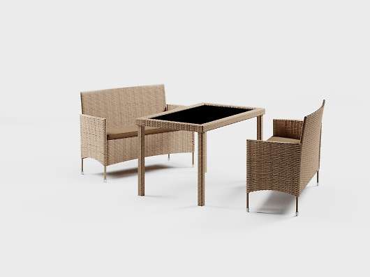 Комплект мебели из искусственного ротанга Анкор Company Set Wood арт.77459 - купить за 46950.00 руб.