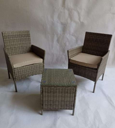 Комплект мебели из ротанга "VIRGINIYA BALCONY SET" greige арт.79319 - купить за 22650.00 руб.