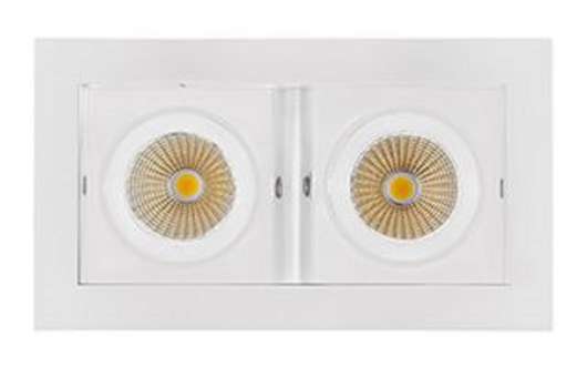 Встраиваемый светильник Arlight Cl-kardan CL-KARDAN-S180x102-2x9W Day (WH, 38 deg) - купить за 6890.00 руб.