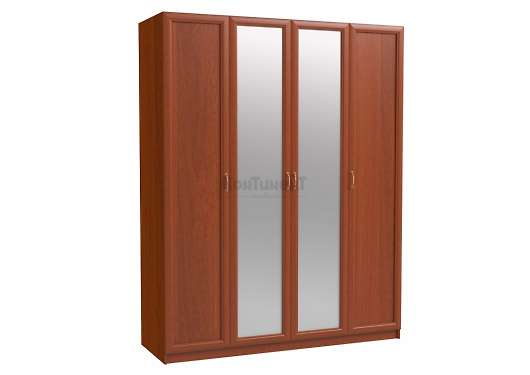 Шкаф четырехдверный с зеркалом Эльза Эл-12 - купить за 26280.00 руб.