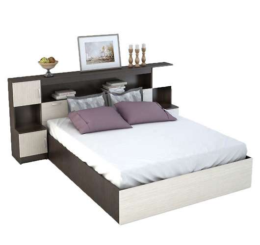 Кровать с прикроватным блоком Басса КР 552 - купить за 16119.00 руб.