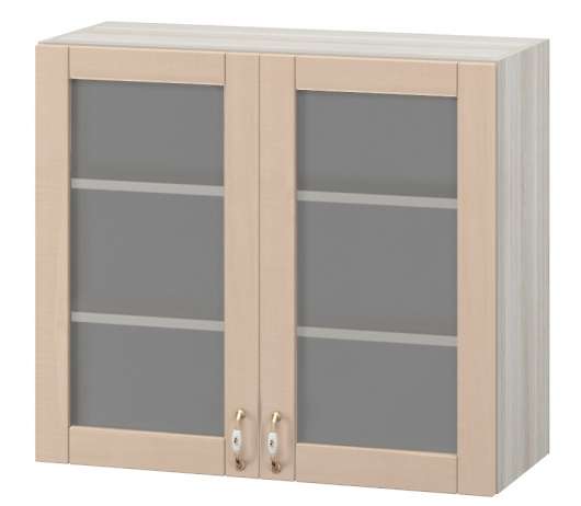 Шкаф верхний со стеклом 2-х дверный Массив МВ36В - купить за 9100.00 руб.