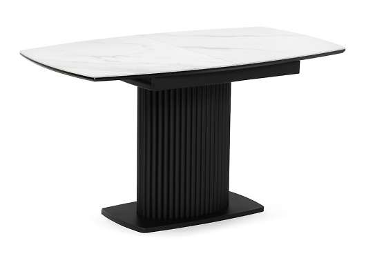 Керамический стол Фестер 1600 белый мрамор / черный - купить за 63780.00 руб.