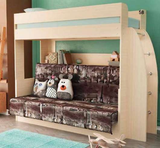 Кровать-диван двухъярусная Омега 17 - купить за 39590.00 руб.