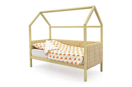 Детская кровать-домик мягкий Svogen бежевый - купить за 20190.00 руб.