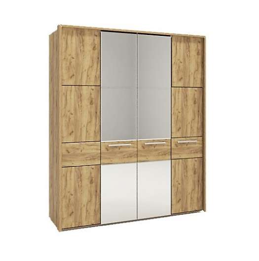 Шкаф 4-х дверный с зеркалом №224 Корвет МК 52 - купить за 28117.00 руб.