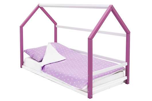 Детская кровать-домик Монтессори Svogen лаванда-белый - купить за 8490.00 руб.