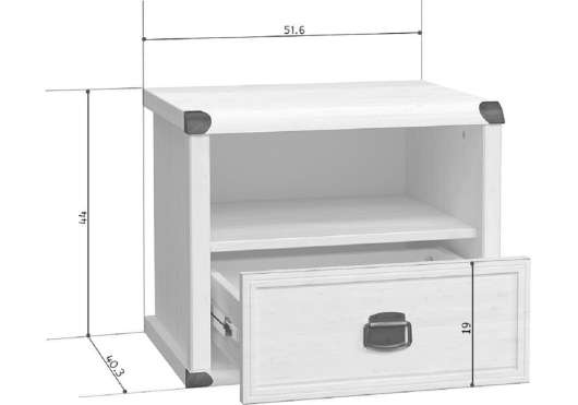 Тумба прикроватная 1S Магеллан - купить за 9699.00 руб.