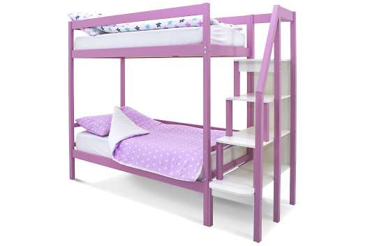 Детская двухъярусная кровать Svogen лаванда - купить за 25990.00 руб.