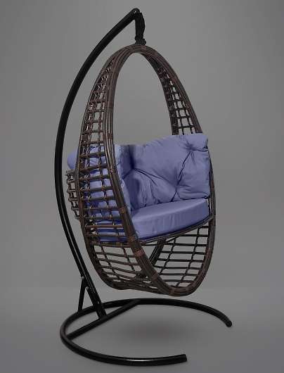 Подвесное кресло-кокон Derbent темно-коричневое - купить за 39990.00 руб.