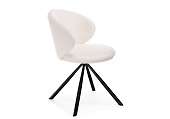 стул на металлокаркасе solomon крутящийся white / black