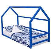 детская кровать-домик монтессори svogen синий