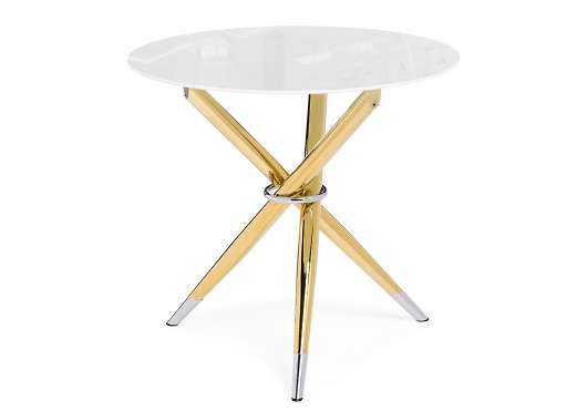Стеклянный стол Rock white / gold - купить за 12488.00 руб.
