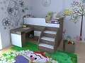 «Детская мебель»: Детские кровати со столом