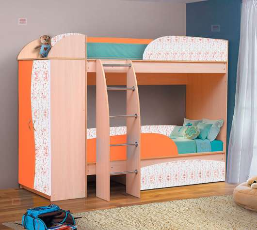 Двухярусная кровать Омега 4а - купить за 23957.00 руб.
