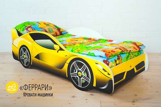 Детская кровать-машина Феррари - купить за 8390.00 руб.