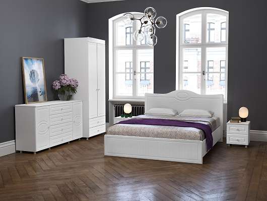 Спальня Монако белое дерево (вариант 1) - купить за 67528.00 руб.