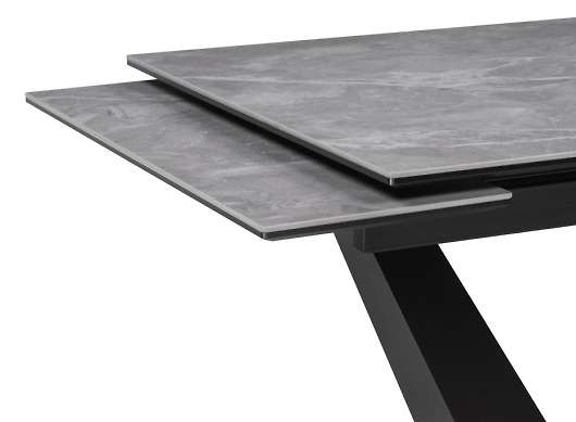 Керамический стол Кели серый мрамор/чёрный - купить за 47890.00 руб.