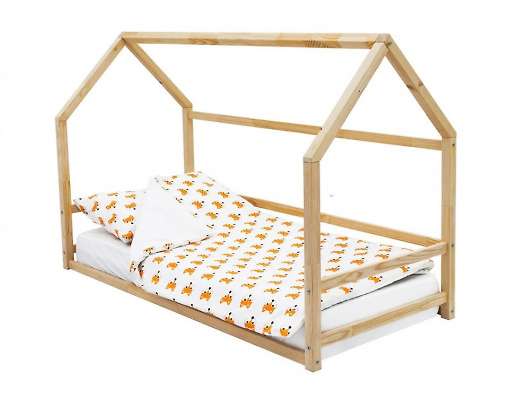 Детская кровать-домик Монтессори Svogen натура (без покрытия) - купить за 6790.00 руб.