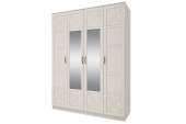 шкаф 4-х дверный с зеркалом лозанна стл.223.01